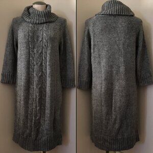 [Joe Fresh] Grey Cable Knit Sweater Dress | L | Good
